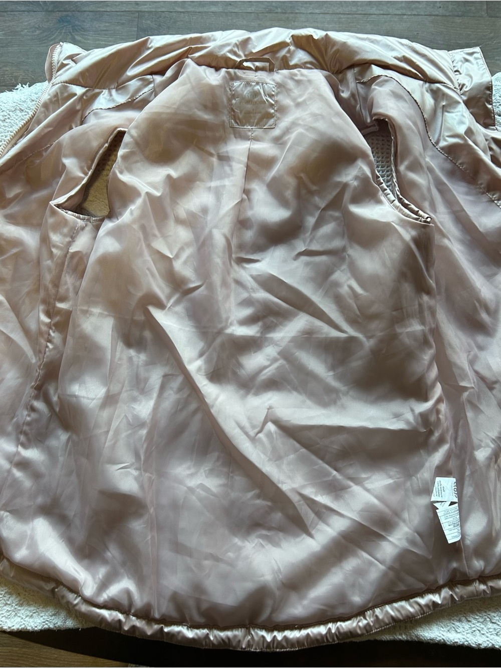 Maurices Rose Gold Blush Pink Quilted Puffer Vest - Picture 10 of 10